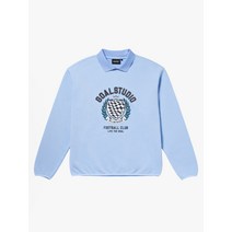 GOALSTUDIO FC STONE WASHED COLLAR SWEAT-LIGHT BLUE - 라이트 블루