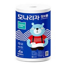 점보롤 화장지 1겹 500m 4롤, 1