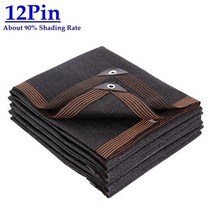 가든 가보제 농업용 비닐하우스 차광막 자외선 차단막 야외용 조립식 천막 3 6 12 핀 black hdpe anti-uv sun shade net 전망대 보호소 pergola, 12핀 네트, 1mx5m