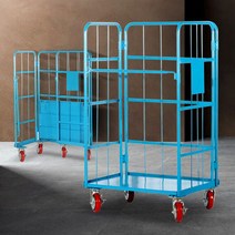 물류센터 화물 운반 대형마트 철대차 소형 운반컨테이너 운반차, 롤테이너(소형)