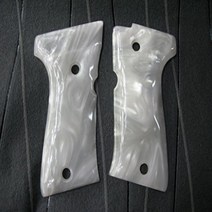 Feelsogood New !!! Beretta 92 Compact Pistol Grip White Pearl Color Polymer Resin Classic Panel T, 1
