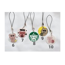 귀여운캐릭터케이스 복지 퍼프 껍데기 작은가게 오리지널제작 핸드폰케이스 펜던트 짧은 줄 가능 아기곰 2659204684, 1, 코드 9