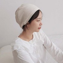 환우 두건 모자 항암수면비니 병실 미니도트비니 모위드