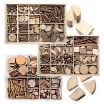 천연나무조각 세트 - 3종 공작 만들기 공예, C세트