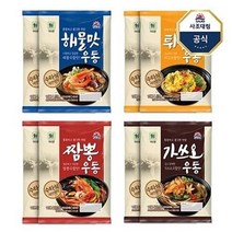 사조 대림 생우동 해물맛2튀김맛2짬뽕맛2가쓰오2 총8개, 3세트