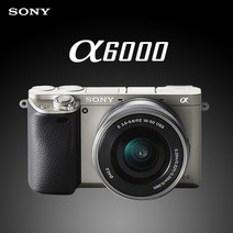 소니 알파 A6000+16-50mm 줌렌즈+32GB+여행용 가방 포함 k, 화이트