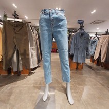 버커루 버커루 20SS 여름 신축성 좋고 편안한 여성 스트레이트 청바지 B205Z6629P