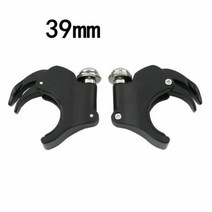 오토바이윈실드 윈드가드 앞 포크 윈드실드 스크린 클램프 할리 다이나 스포, 39mm Black