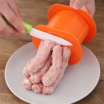 소세지만들기 수제 순대 충진기 DIY 주방 가제 핫도그 메이커 한 보도 손으로 운영 미트볼 압착기 고기 Mincer 음식 파스타 Presser 소시지 만들기 금형, 1개