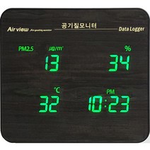 개업선물 벽걸이형 미세먼지측정기 전파수신 벽시계 TW-200P 타임아트 Time Art 병원 학교 유치원 관공서 사무실 체육관 도서관 학교보건법 의무장착 대형 사이즈, 미;세먼지센서, 온습도시계