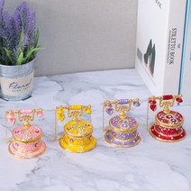 골드디자인 럭셔리 큐빅 블링 전화기 보석함 장식품 인테리어 소품, 5. 4P SET