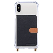 LG Q61 폰 스트랩 원터치 카드 수납 핸드폰 목걸이 줄 케이스