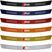 아우디 카본 호환 탄소 섬유 자동차 트렁크 후면 범퍼 보호 스티커 S 라인 RS 콰트로 A5 C6 C5 A1 A7 Q2 Q3 TT B5 B6 A3 8P 8V 8L RS3 R, 28.rs  90x7cmred