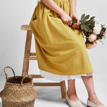 셀러허브 여성패션 [플레이스31] G124589_너무 이쁜 원피스 앞치마, 옐로우/FREE