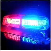 경광등 차량 스토로브 중장비 라이트 경고등 렉카 지게차 싸이키 12v50w 비상등, 빨간색