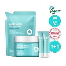 [한정기획] 비욘드 엔젤아쿠아 수분진정 크림 150ml 1+1 리필기획(+10ml*2+다꾸스티커) 러브에디션