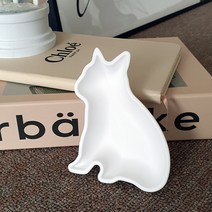 고양이 석고받침 화장대소품 악세사리트레이