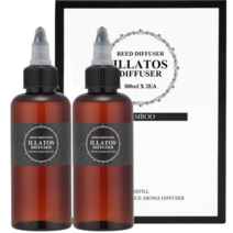 일라토스 1+1 100ml (교차선택) 고농축 방향제 리필액 차량 새차선물 차량 실내 디퓨저리필 14종, 레몬 파라다이스 향_1개, 레몬 파라다이스 향_1개
