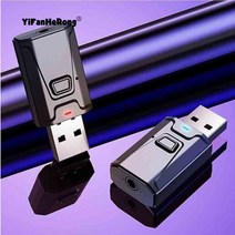 블루투스 호환 5.0 송신기 수신기 2 인 1 3.5mm 오디오 AUX 잭 어댑터 자동차 스피커 PC 노트북 핸즈프리 헤드셋