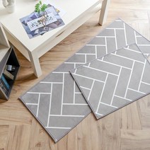 이니띠움 글로우 헤링본 발주방 매트, 발매트(50*70)/베이지