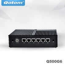 QOTOM 미니 PC 코어 i3 i5 i7 팬리스 컴퓨터 6 기가비트 이더넷 AES-NI OPNsense 방화벽 우분투 Sophos Q55, 04 Q575G6 i7  7500U, 08 16G RAM 256G SSD