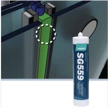 트렘코 SG559 300ml 1개 유리글레이징 건축용 실란트 실리콘 PVC AL 창호 창틀 유리 코킹 친환경자재 아파트 빌딩 다용도 KCC SL907프리미엄 대용 동등이상 성능, 아이보리