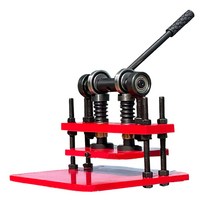 다이모공구 가죽공예 가죽펀칭 사주식 컬러철형핸드프레스, 사주식 철형핸드프레스(레드), 1개