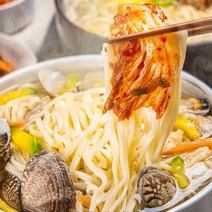 바지락 멸치 칼국수 1인 세트 자숙 바지락 멸치 육수 분말로 간편하게 즐기는 칼국수 밀키트, 1개