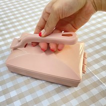 싸리빗자루 빗자루 책상 대나무빗자루 책상, 일체형 미니 롤러 빗자루 연핑크, 1개