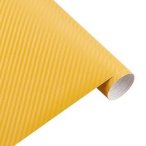 수전사필름 자동차 랩핑지 60x200cm 방수 DIY 3D 3M 탄소 섬유 비닐 포장 필름 자동차 스티커 오토바이 스, 09 YELLOW