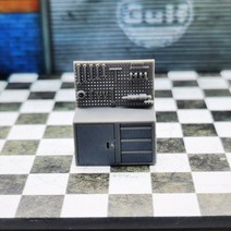 1:64 찬장 모델 자동차 디오라마 차고 장면 수리 도구 장식, 찬장 무색