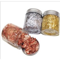 금 은 점토 공예 공방 지점토 박 플레이크 충전재 색종이 충전용 다이 에폭시 수지 네일, 로즈 골드-5g