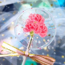 어머니 어머니의 날 선물 카네이션 막대 사탕 별이 빛나는 하늘 높은 가치 수제 맞춤 크리스탈 캔디, 단일수량