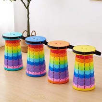 마이룸퍼니쳐 가볍고 튼튼한 휴대용 캠핑 보조 접이식 간이 의자, 블랙+핑크