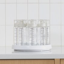 (세트)플레로 시노글라스 300ml 오일병 양념병 회전 트레이, (선물세트)어반베이지_시노글라스9P+회전트레이(소)1P