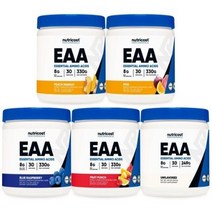 뉴트리코스트 EAA 이에이에이 BCAA 함유 330g 5 가지 맛 필수 아미노산 보충제, POG