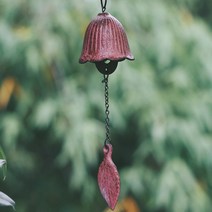 일본 정원 원예장식 가드닝 바람종 윈드벨 종 장식소품, 복숭아(연화이트핑크)