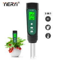 Yieryi YY-1000 토양 EC 온도 측정기 디지털 공장 수분 전도도 테스터 정원 실험실 가정용 측정 도구, 01 YY-1000
