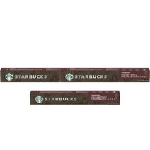 스타벅스 네스프레소 이탈리안 로스트 커피 파즈 10캡슐 Starbucks Nespresso Italian Roast Coffee Pods, 3팩