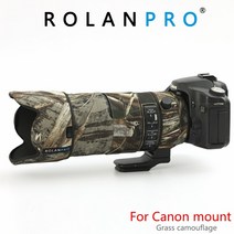 ROLANPRO-시그마 70-200mm F2.8 용 렌즈 카모플라주 코트 레인 커버 스포츠 렌즈 보호 케이스 나일론 방수 렌즈 코트, Canon mount B, 1 건