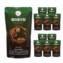 편의점 파우치 헤이즐럿 얼음커피 헤이즐넛 봉지 블랙 아이스 아메리카노 냉커피 액상 원두커피 230ml10팩, 헤이즐럿커피 230ml 10봉