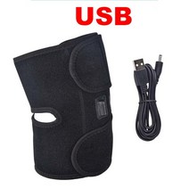 전기 무릎 마사지기 Usb 난방 진동 적외선 압축 치료 팔꿈치 어깨 패드 관절 통증 완화, 01 USB Charging, USB Charging