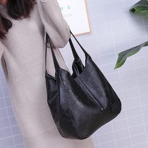 명양피프 다기능 기하학패턴 블랙 쇼퍼백 여성 멋진가방tk7707