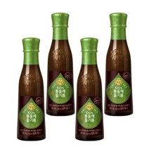 부드러운 CJ 백설 100% 통들깨 들기름 160ml 4개