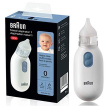 Braun Nasal Aspirator – Quickly and Gently Clear Stuffed Infant Noses Toddler and Baby Nasal Aspira, 1