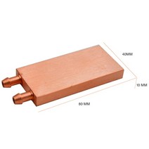 워터블록 수냉쿨러 부품 전체 구리 범용 CPU GPU 노스 브리지 워터 블록 그래픽 카드 라디에이터 프로세서, [04] 40X80, 04 40X80