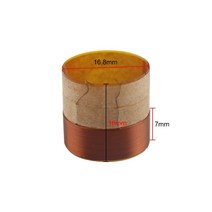 Shevchenko16.8mm KSV 스피커 우퍼 보이스 코일 베이스 링 2 겹 16.8 코어 개, 한개옵션0, 한개옵션0