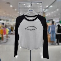 에꼴리에 sh06 슬림핏 레트로배색라글란티 슬림핏 레트로 배색 라글란티 23QT451