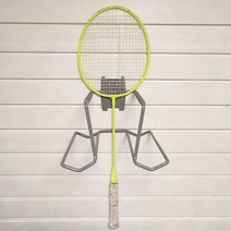 라켓 벽 거치대 볼 겸용 보관대 배드민턴 실내 걸이, 잠금 장치 스탠드(PVC 와이드 슬롯 보드)