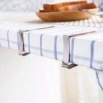 캠핑 식탁보 테이블보 고정 집게 클립 6p 스틸